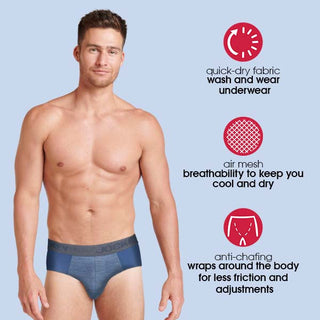 Quick-Dry with Air Mesh Hipster Brief (TRI-PACK)