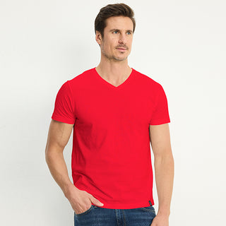 Elance Combed Cotton-Rich V-Neck T-Shirt